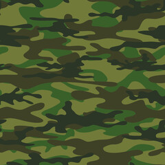 Fototapeta premium Abstract military camouflage, stretched. Seamless vector.