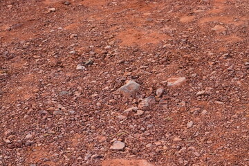 Gravel red stone texture.