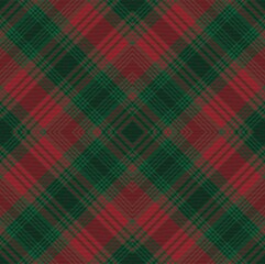 Christmas Argyle Plaid Tartan textured Seamless Pattern Design