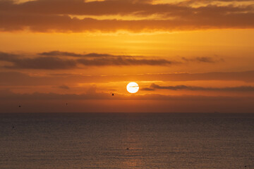 sunrise over the med sea