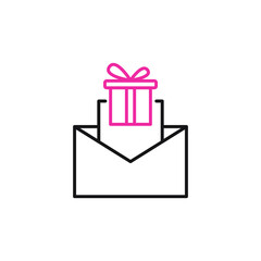 gift icon. gift set symbol vector elements for infographic web