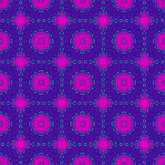 Neon Mosaic Tile Background. Seamless texture. Disco stile.