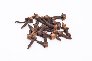 Dry brown spice cloves (flower buds of Syzygium aromaticum) - cooking ingredients