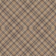 Brown Argyle Plaid Tartan textured Seamless Pattern Design