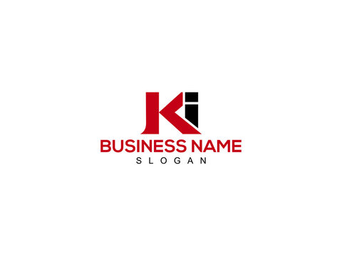 Letter KI Logo, creative ki logo icon vector for company or business
