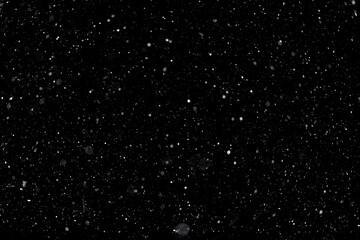 Shiny dust on black background, overlay layer