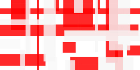 Red and white geometry background