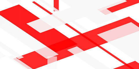 Red and white geometry background