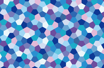 vector bule cairo pentagonal mosaic pattern