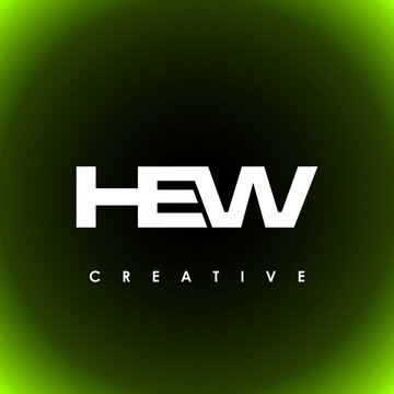 HEW Letter Initial Logo Design Template Vector Illustration
