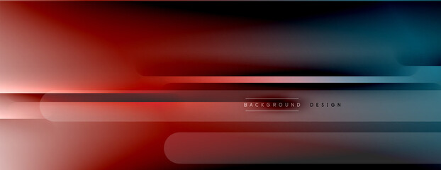 Fototapeta premium Abstract background - lines composition created with lights and shadows. Technology or business digital template. Trendy simple fluid color gradient abstract background with dynamic