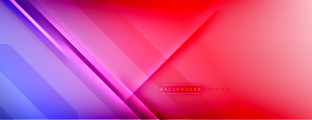Abstract background - lines composition created with lights and shadows. Technology or business digital template. Trendy simple fluid color gradient abstract background with dynamic