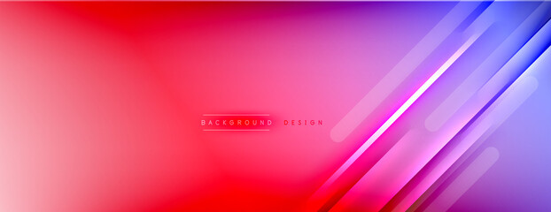 Abstract background - lines composition created with lights and shadows. Technology or business digital template. Trendy simple fluid color gradient abstract background with dynamic