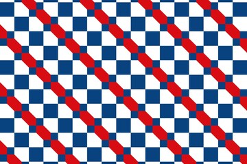 Fototapeta premium Simple geometric pattern in the colors of the national flag of Czech Republic