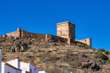 Ancient medieval castle in Feria. Extremadura. Spain.