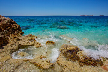A trip to the island of Sulu Ada in Adrasan. Beautiful places in Antalya, Turkey.
