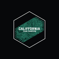 california team champion vintage surf style