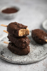 crème glacée noisette speculoos et chocolat