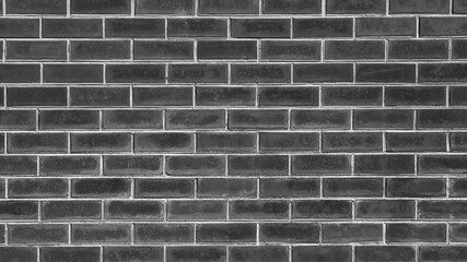 Fototapeta na wymiar Brick Wall Close Up Detail Black and White Background