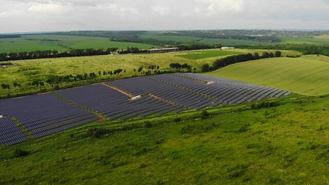 Solar station in Khmelnytskyi in Ukraine