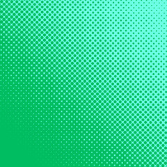 Square vector background in mint green tones. Vectral design from circles of different diameters for postcards, banners, posters, etc.