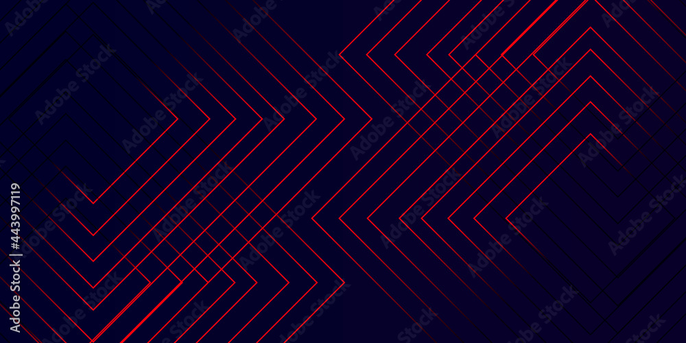 Fototapete abstract digital futuristic red pattern background .