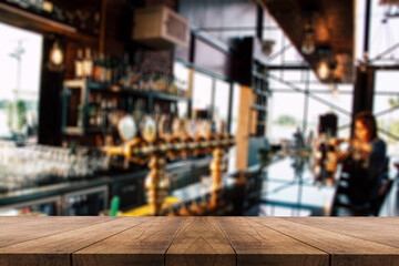 3D rendering, wooden top table on isolate blurred and light background