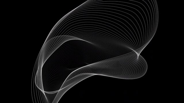 4K Geometric abstract organic tunnel (50fps)