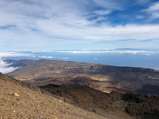 Fototapeta na wymiar Tof of Teide volcano Tenerife, Canary Islands - Spain