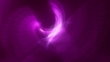Revolving purple ethereal meditation spinning light pattern as futuristic magic religious gradient background loop. Concept pink animation design backplate as an announcement and live stream backdrop.