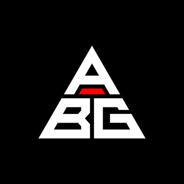 ABG triangle letter logo design with triangle shape. ABG triangle logo design monogram. ABG triangle vector logo template with red color. ABG triangular logo Simple, Elegant, and Luxurious Logo. ABG 