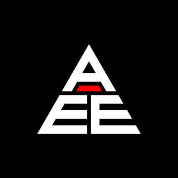 AEE triangle letter logo design with triangle shape. AEE triangle logo design monogram. AEE triangle vector logo template with red color. AEE triangular logo Simple, Elegant, and Luxurious Logo. AEE 