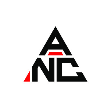 ANC triangle letter logo design with triangle shape. ANC triangle logo design monogram. ANC triangle vector logo template with red color. ANC triangular logo Simple, Elegant, and Luxurious Logo. ANC 
