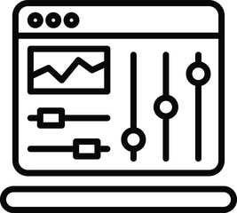 Computing Infrastructure Mechanical Controls icon transparent background vector illustration