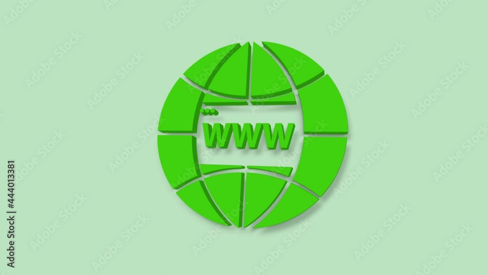 Poster World wide web concept globe 3d icon. Planet web symbol. Planet icon with world wide web sign. Business, technology, internet