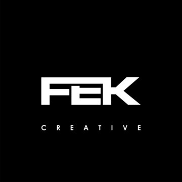 FEK Letter Initial Logo Design Template Vector Illustration