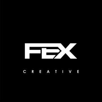 FEX Letter Initial Logo Design Template Vector Illustration