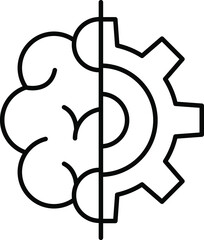 Computing Infrastructure icon. Mechanical Controls sign transparent background vector illustration