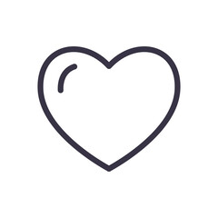 cute heart isolated icon