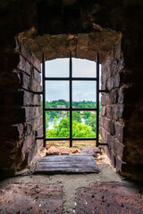 View from the castle tower in Lagow, Poland