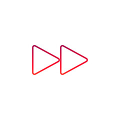 Rewinding icon. Vector illustration for graphic design, Web, UI, app.
