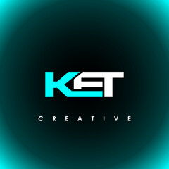 KET Letter Initial Logo Design Template Vector Illustration