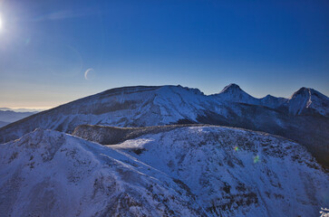 Mt.Yatsugatake, Mt.Higashitengu, Mt.Nishitengu in winter 冬の東天狗岳、西天狗岳登山