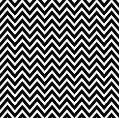 Zigzag pattern seamless pattern. White and black zigzag background. Chevron monochrome pattern. Bohemian print. Triangular waves ornament. Black and white regular striped geometric textures.Vector