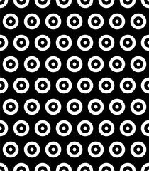 Abstract geometric seamless pattern. Black and white geometric background. Modern pattern. Vector.