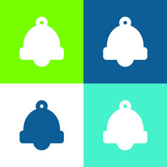 Alarm Bell Flat four color minimal icon set