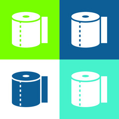 Bandage Flat four color minimal icon set