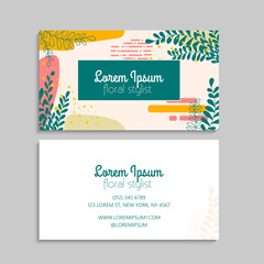 Business Card Set. Vector illustration. EPS10