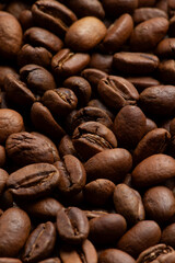 Roasted coffee beans. arabica. Can be used for background.