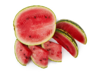 Watermelon on white